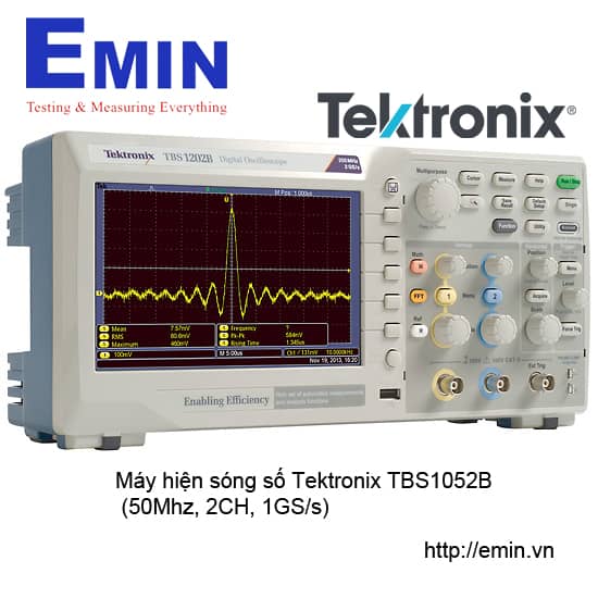 Máy hiện sóng số Tektronix TBS1052B-EDU (50Mhz, 2CH, 1GS/s)